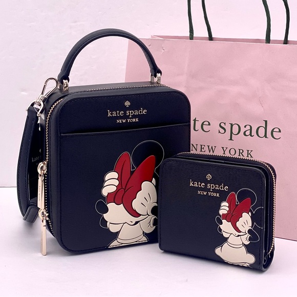 kate spade Handbags - Disney X Kate Spade New York Minnie Mouse Daisy Vanity Crossbody and Wallet Set